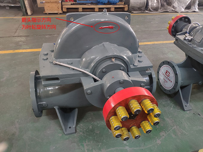 雙吸離心泵葉輪旋轉示意圖