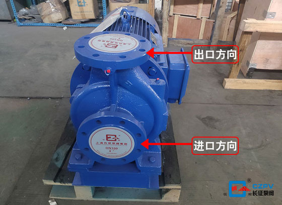 臥式管道離心泵進出口圖片
